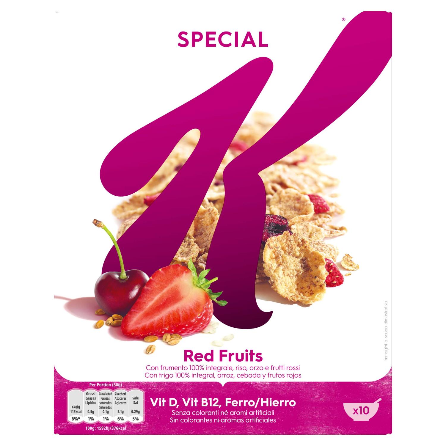 cereales frutas rojas special k kelloggs 300 g