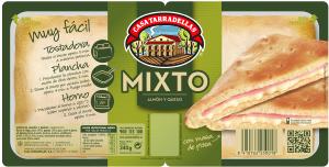 sandwich mixto jamon/queso 240gr tarradellas