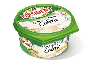 queso crema cabra president 125 g