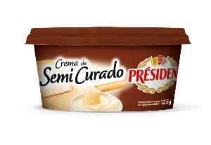 queso crema semicurado president 125 g
