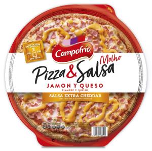pizza jamon y queso salsa cheddar campofrio 360g