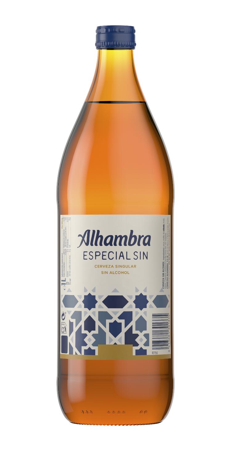 cerveza s/alcohol alhambra 1 l