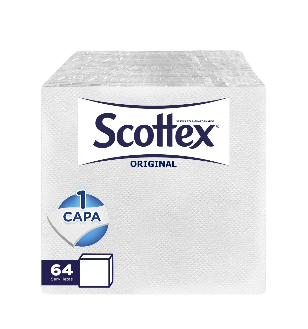 servilletas scottex blanca 30x30  60ud