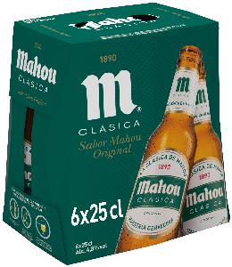 cerveza mahou clasica 25cl p-6 4.8º