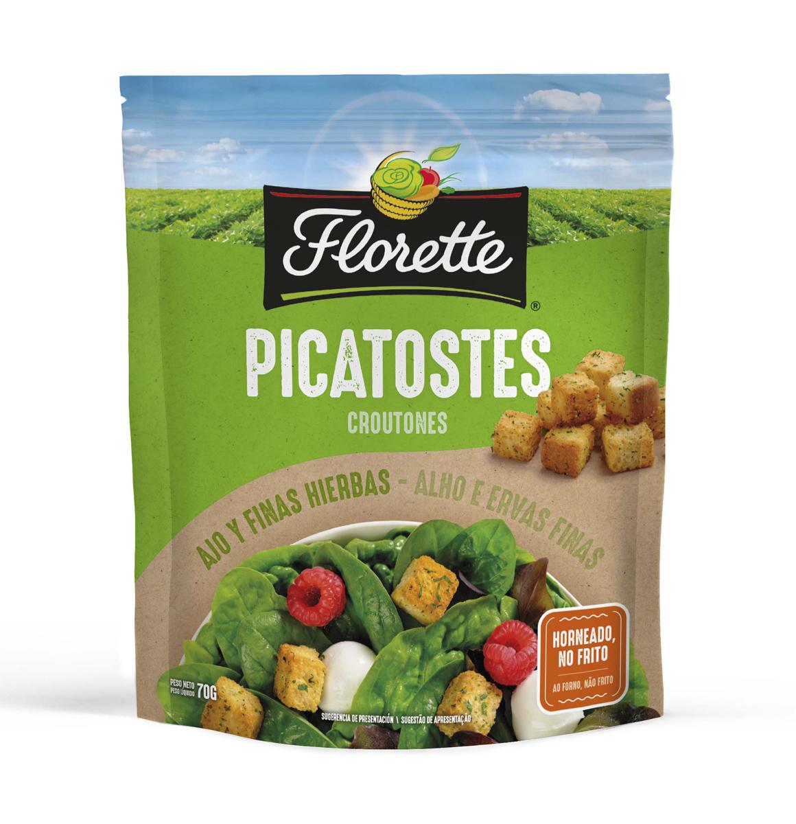 picatostes ajo y finas hierbas florette 70 g