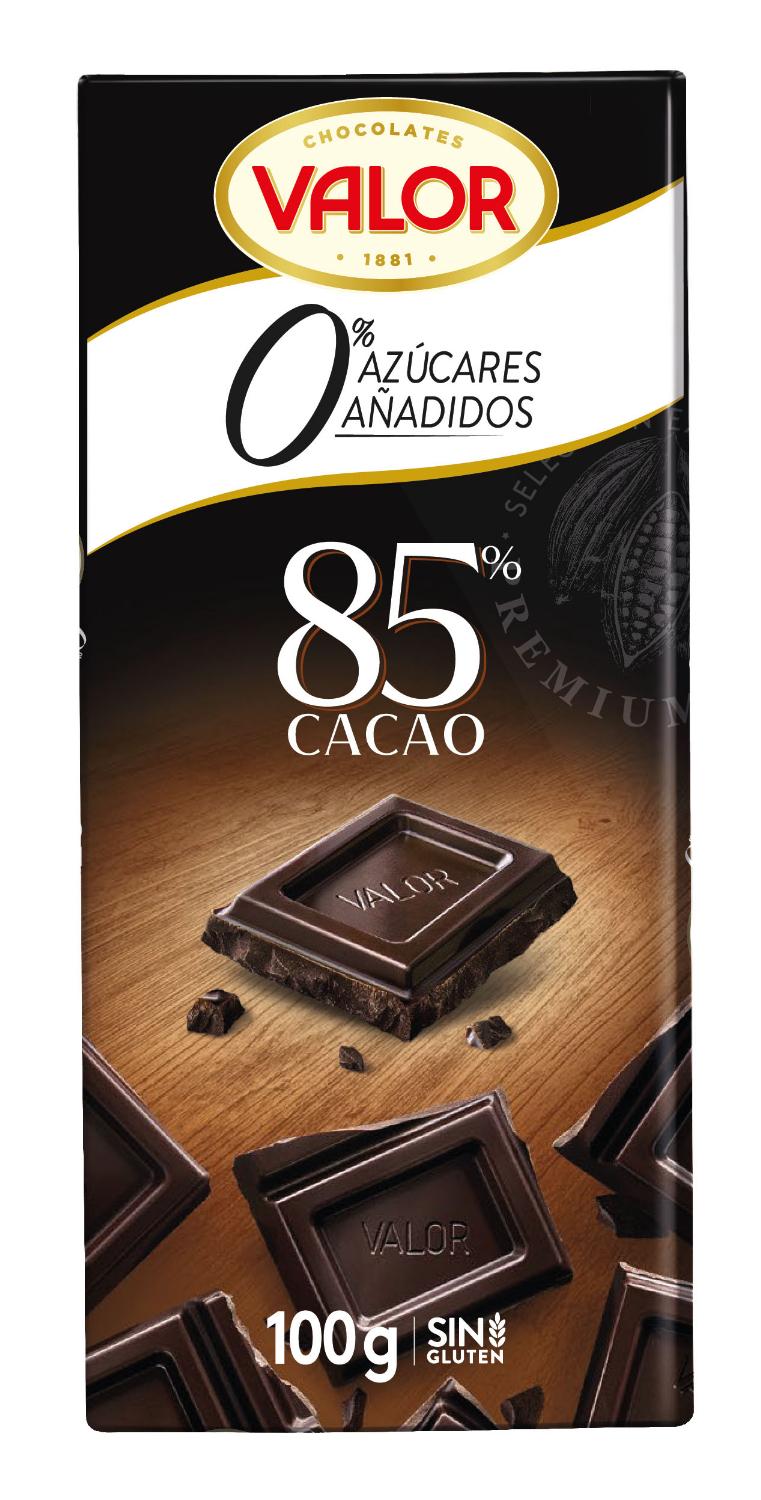 chocolate negro 85% s/a valor 100 g