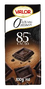 chocolate negro 85% s/a valor 100 g