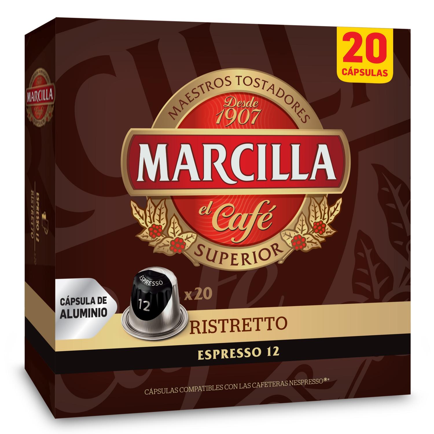 cafe  marcilla  ristretto 20 capsu. 104gr