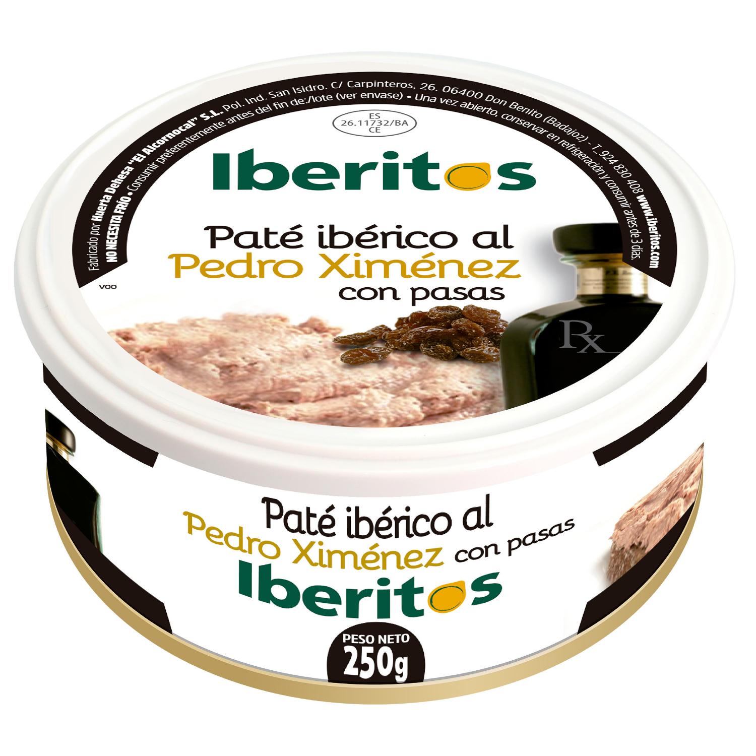 pate pedro ximenez iberitos lata 250 g