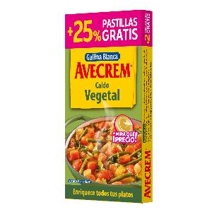 caldo vegetal avecrem pastillas 80 g 8 u.
