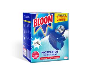 insecticida electrico aparato+recambio bloom pastillas 10 u.