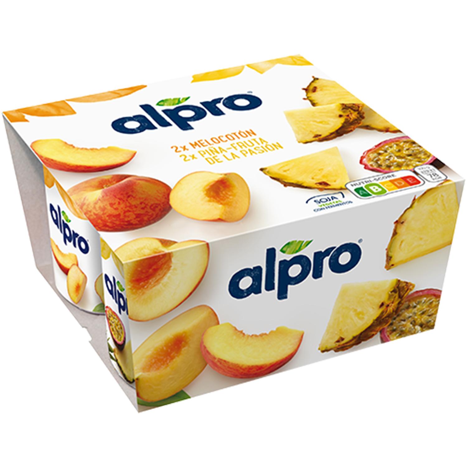 y. alpro veg. 2 meloc./ 2 piña-marc. p-4  125gr