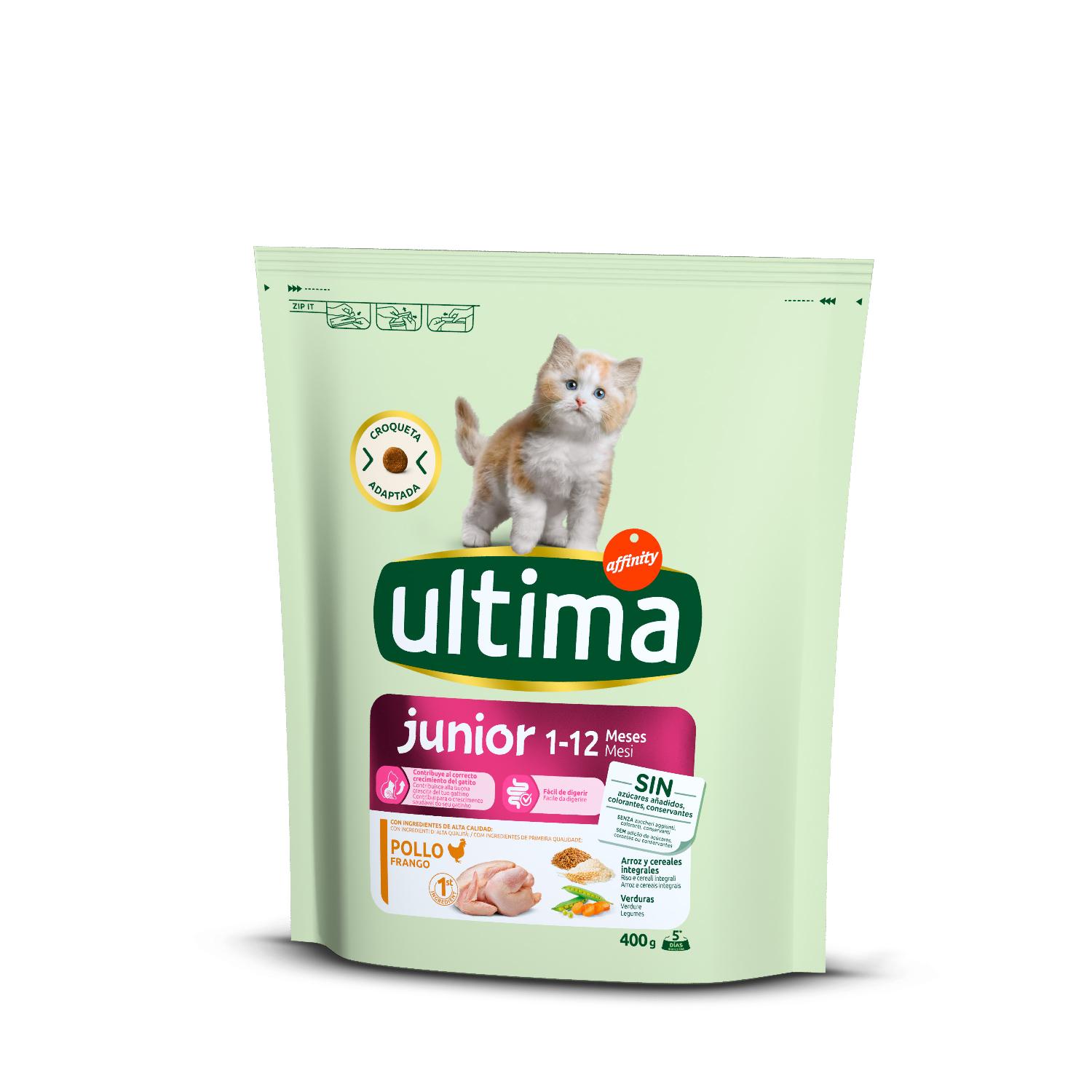 comida gatos junior ultima 400 g comida gatos junior ultima 400 g