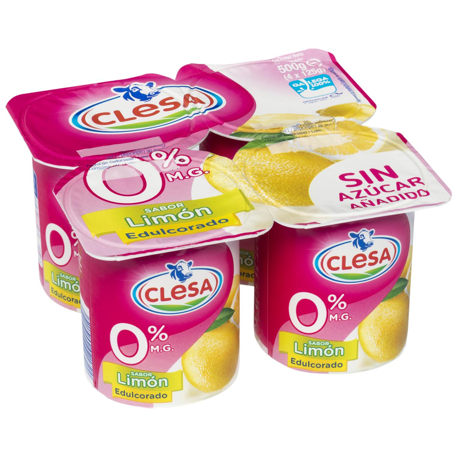 yogurt desnatado limon clesa p-4 yogurt desnatado limon clesa p-4