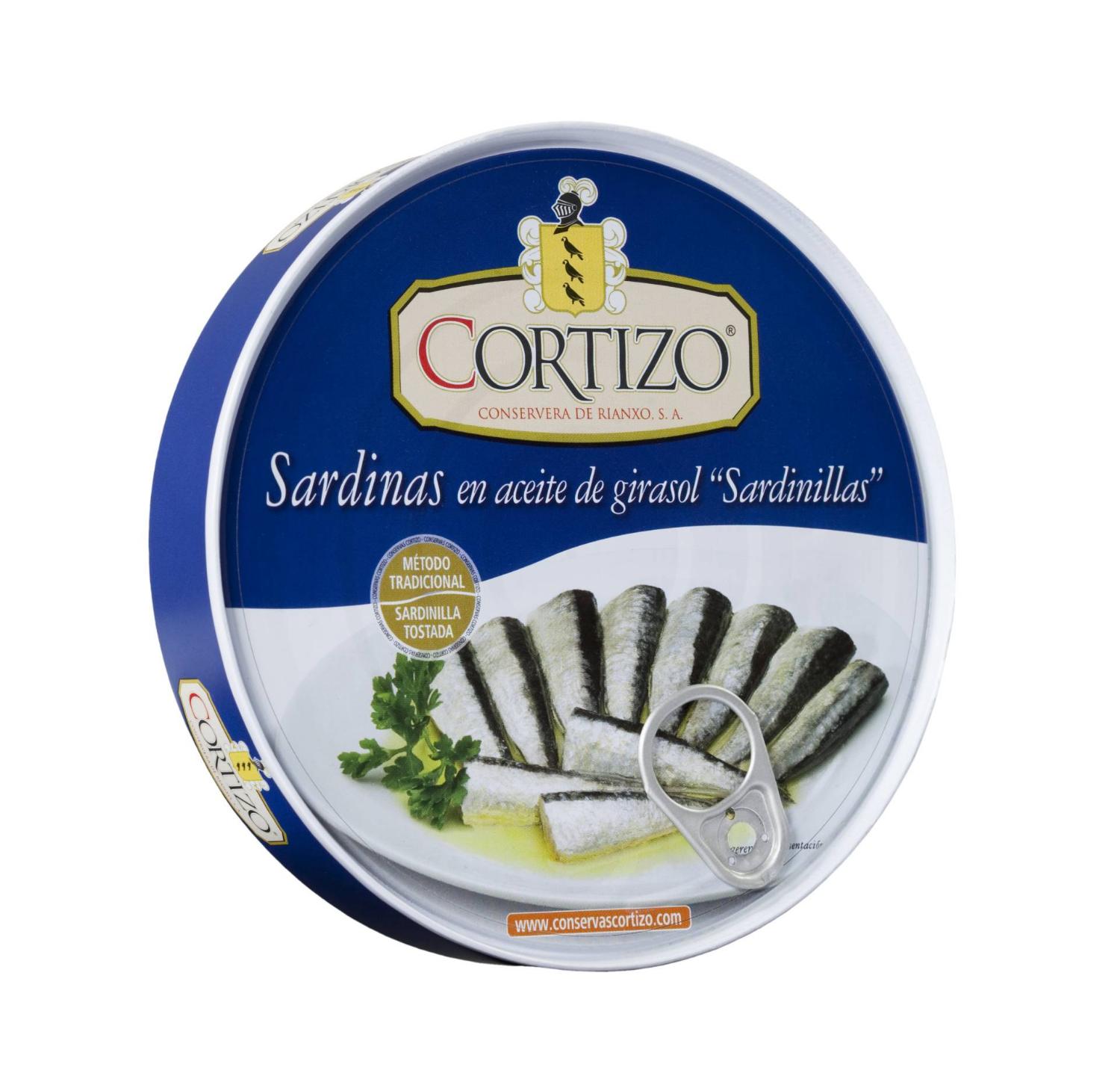 sardinas en aceite girasol cortizo 257g capifer