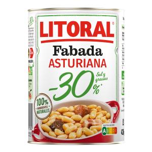 fabada asturiana 30% reducida sal y grasa litoral 435 g