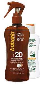 aceite solar coco f20+after sun 100ml babaria 200 ml