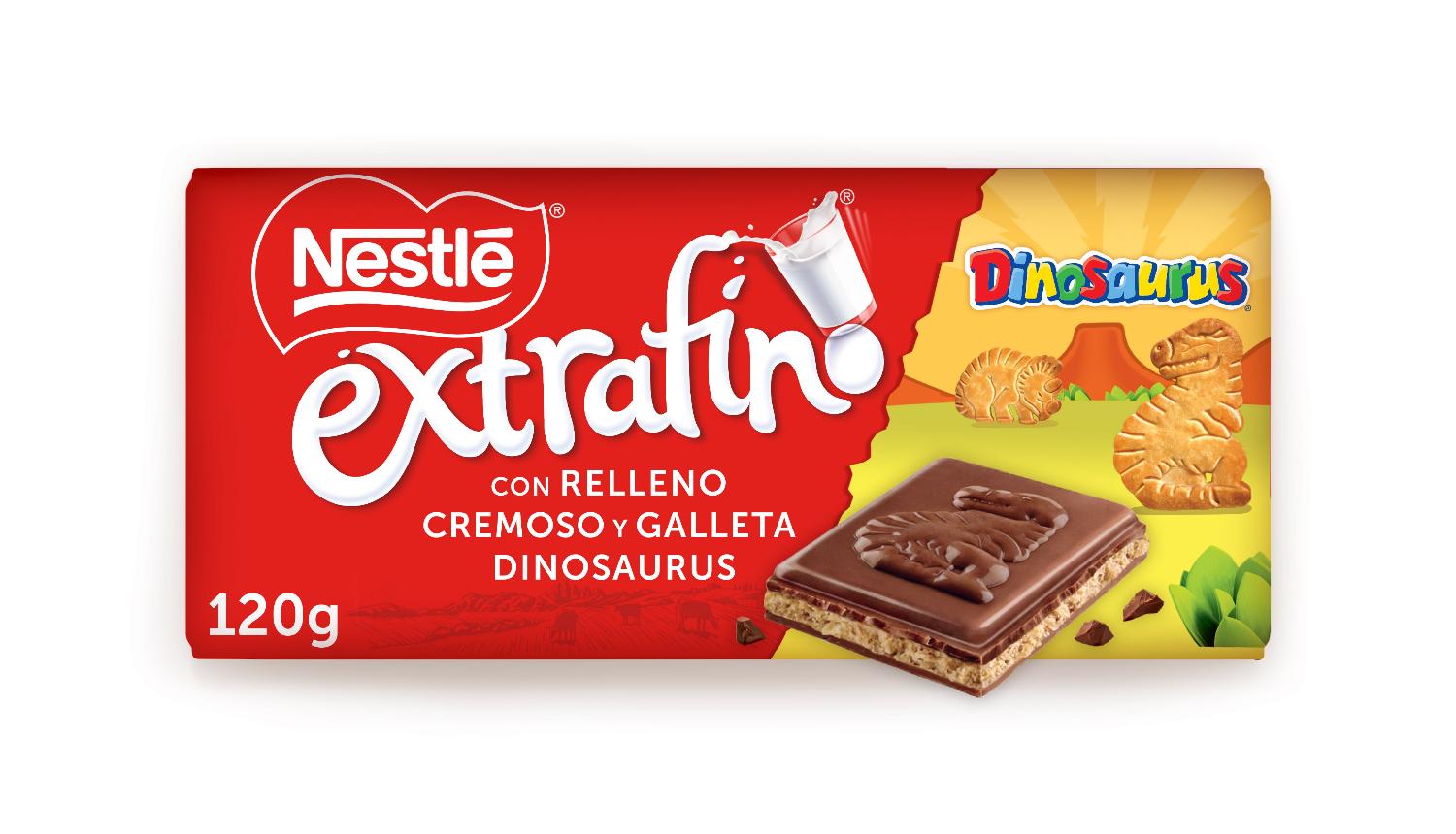 choco extraf nestle 120g rell.dinosaurus