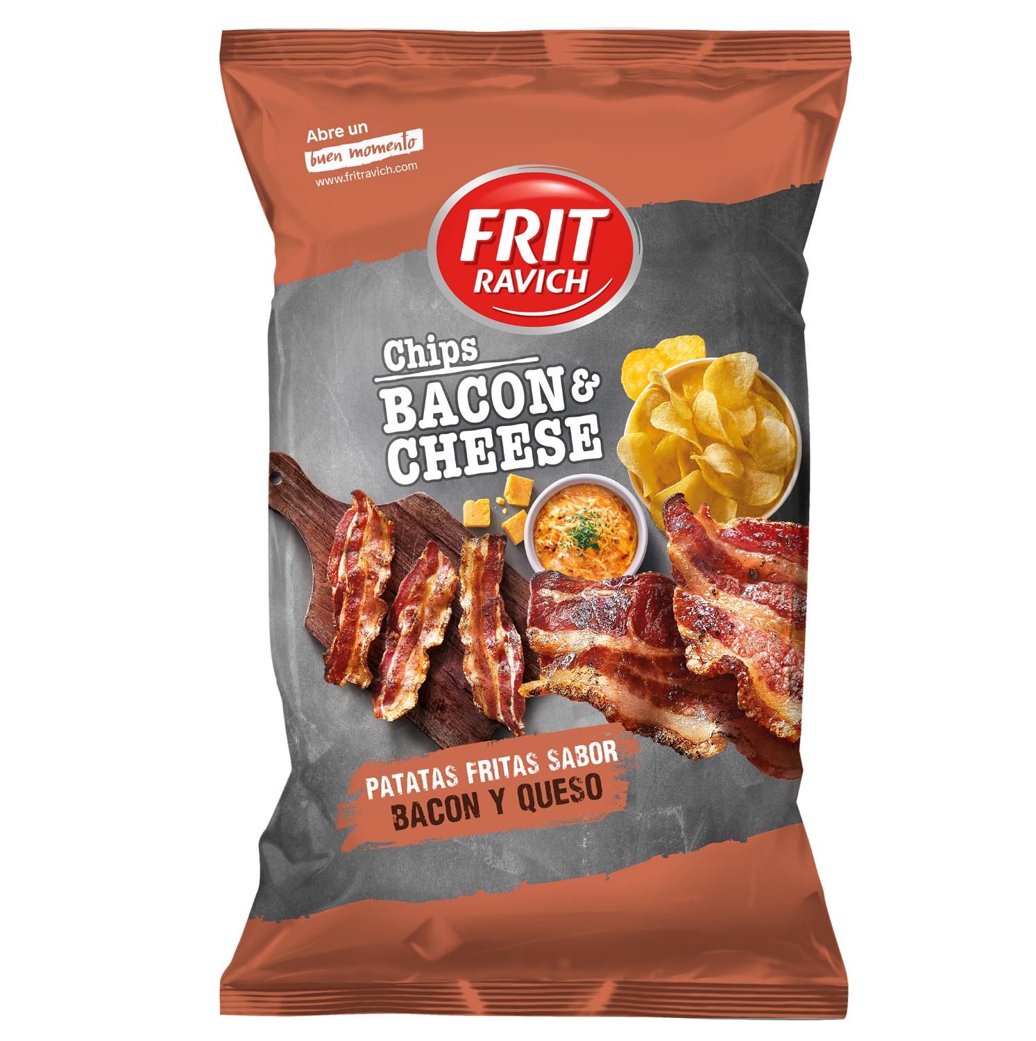 chips bacon&cheese frit ravich 125g