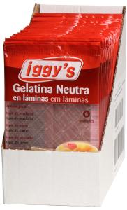 gelatina neutra iggys 6 laminas 100grs