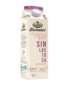 leche desnatada sin lactosa clesa 1l.