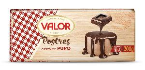 chocolate postre puro valor 200grs