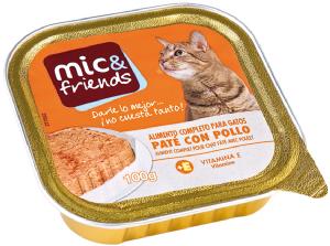 comida mic&fr. gatos pollo 100g
