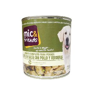 comida perro mic&fr.pollo/verd.720g
