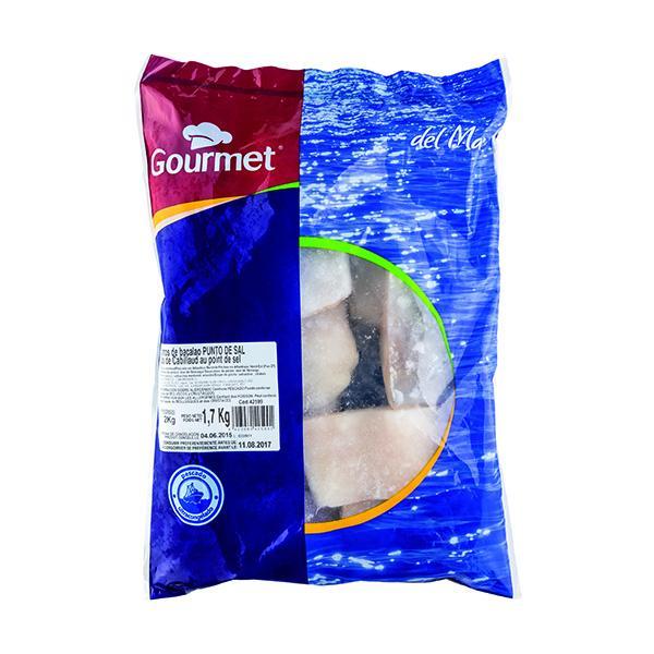 bacalao gourmet por. p/sal 1,7kg