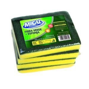 estropajo mical fibra verde c/esp. 8ud estropajo mical fibra verde c/esp. 8ud
