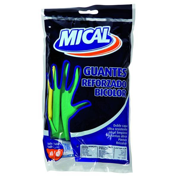 guantes mical bicolor t/m-g