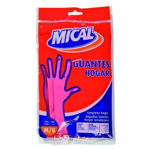 guantes mical rosa m/g