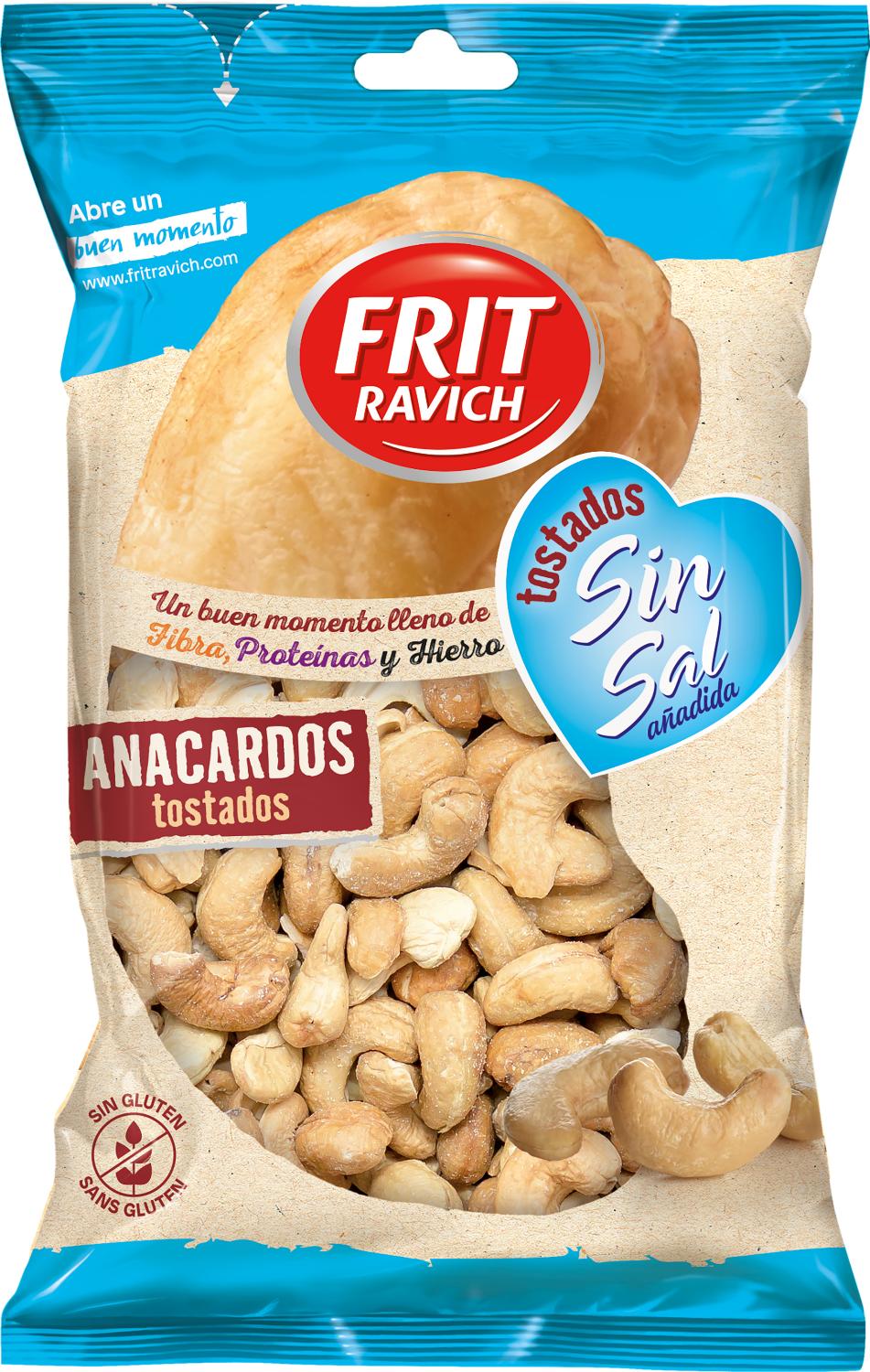 anacardos tostados s/sal 110gr frit r.