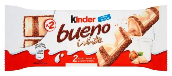 snack kinder bueno white 43g 2u
