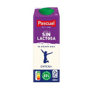 leche sin lactosa entera pascual