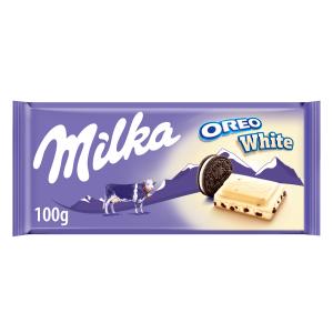 chocolate milka blanco con oreo 100gr