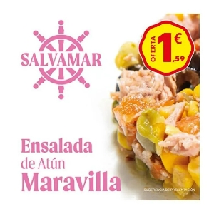 ensalada de atun 150gr 1.59€ salvamar