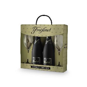 estu. 2 bot. cordon negro 75cl +2 copas estu. 2 bot. cordon negro 75cl +2 copas