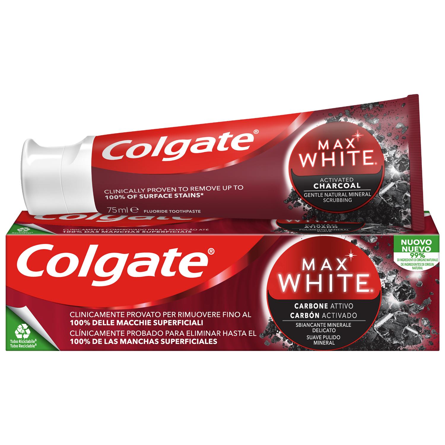 dentifri. colgate white carbon 75ml