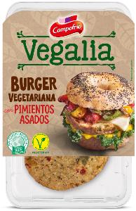 burger vegetarina pimientos 160gr 6ud