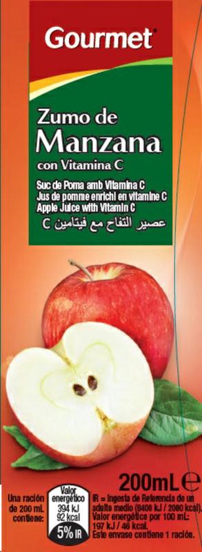 zumo gourmet manzana 200ml p-6