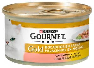 comida gato g.gold pollo/salmon 85gr