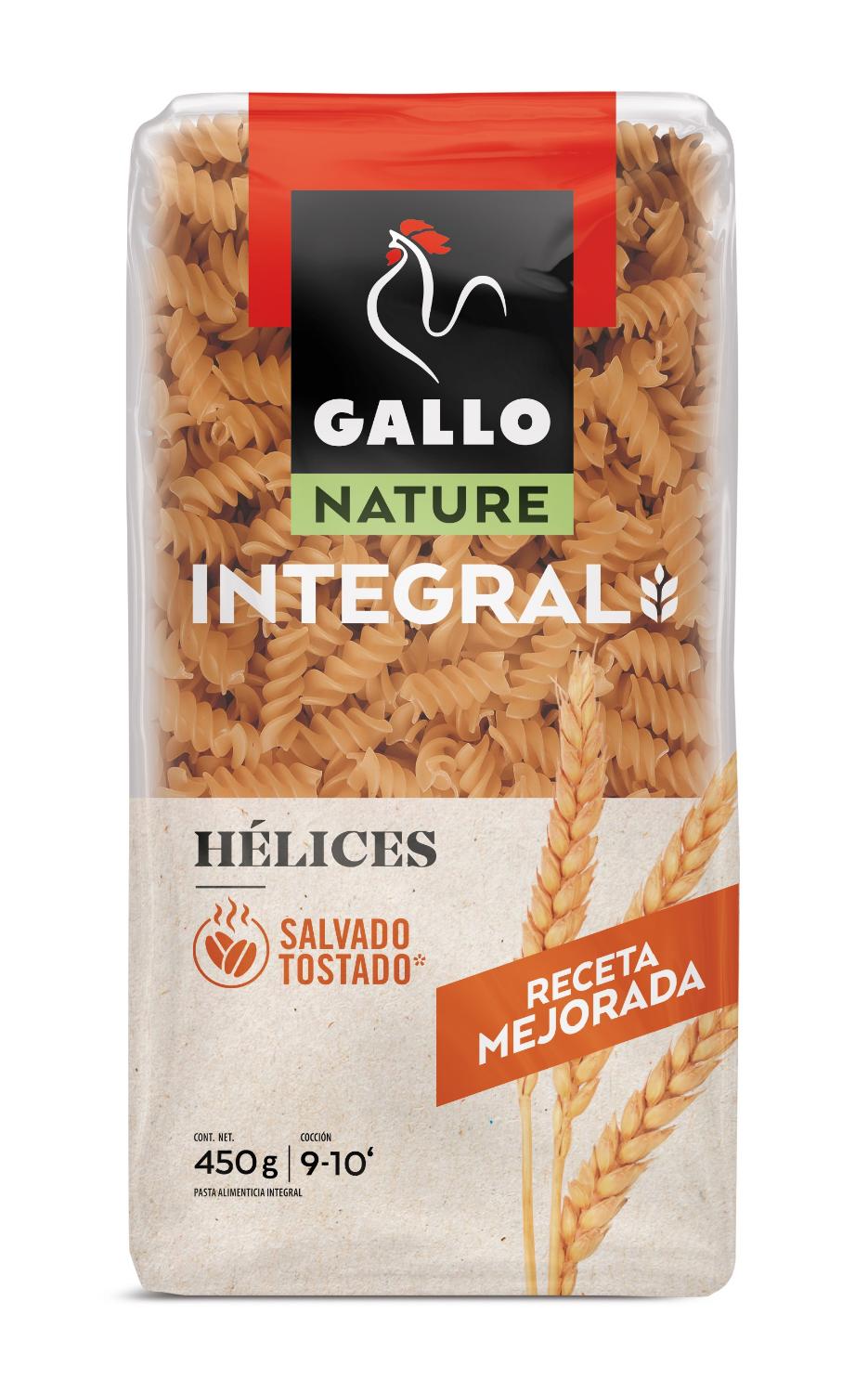 pasta gallo helices integ 450 g 