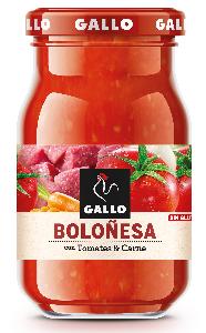salsa gallo boloñesa 260gr + 30r grati.