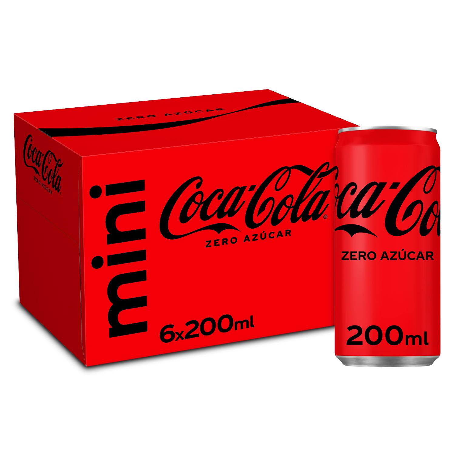 refresco coca cola zero lata 20cl p6