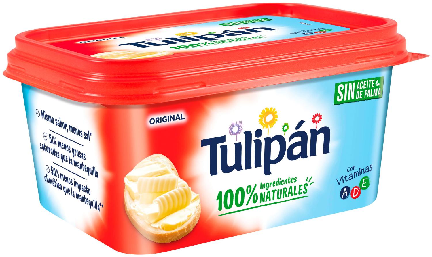 margarina tulipan sin sal 400gr