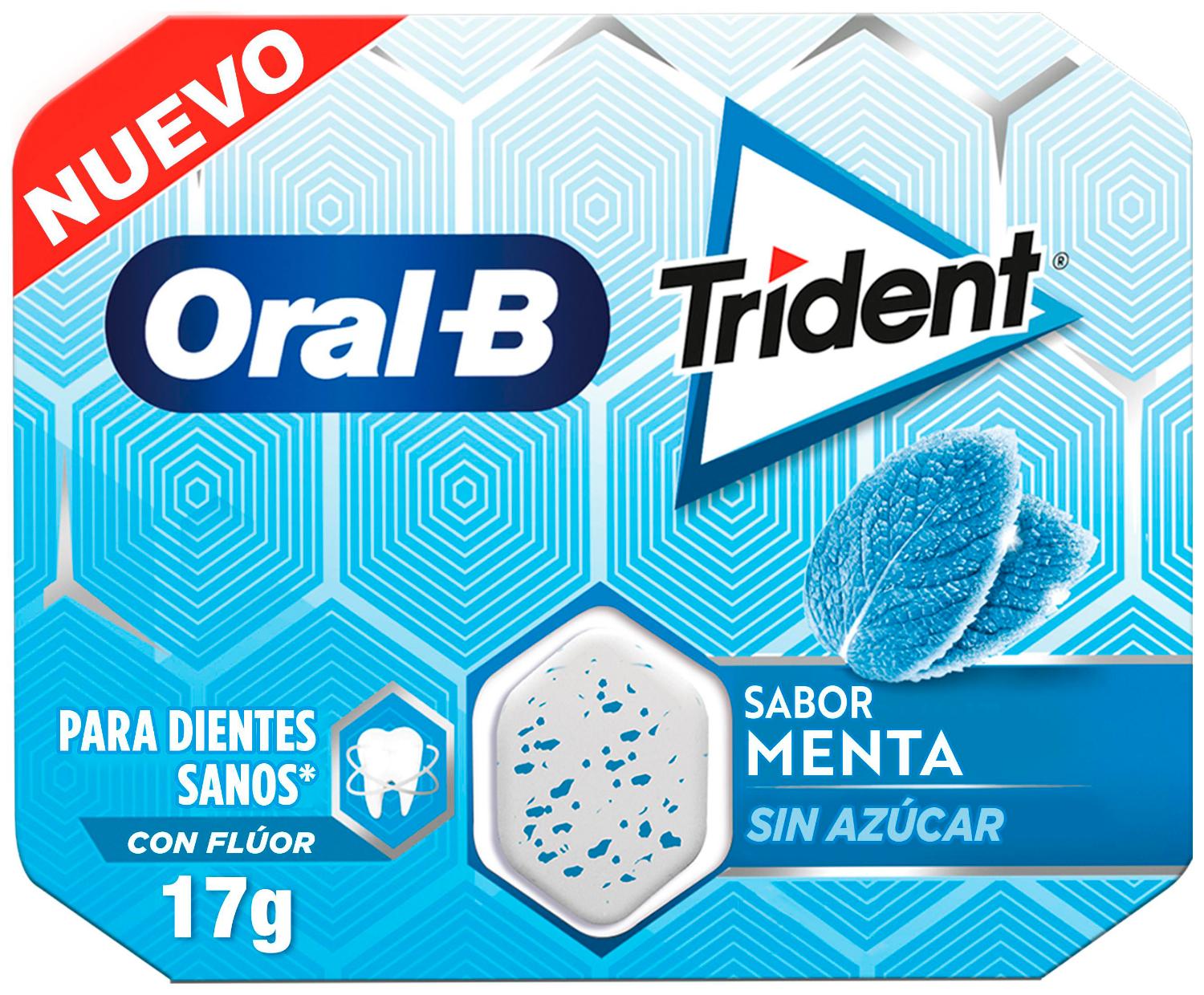 chicle trident oral b menta 17gr