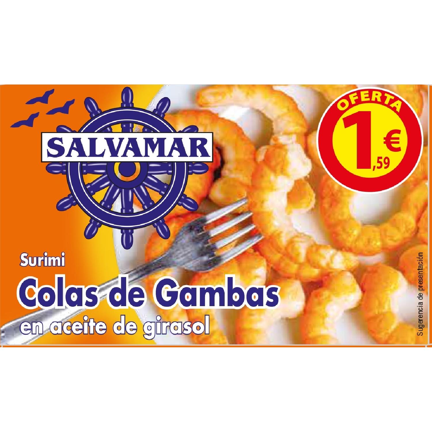 colas de gambas a/girasol salvamar 1.59€