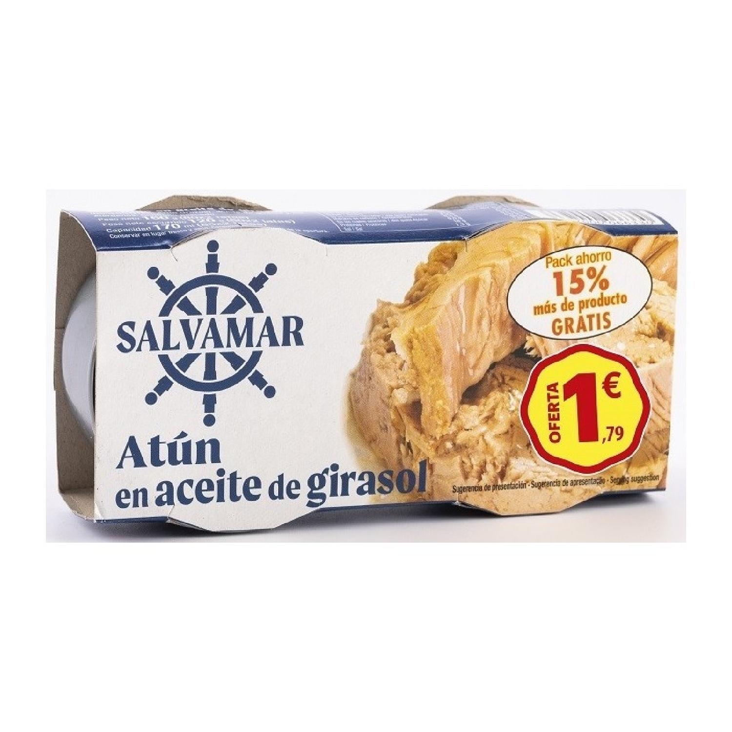 atun  acei. girasol pack 2 ro-85 salvamar 