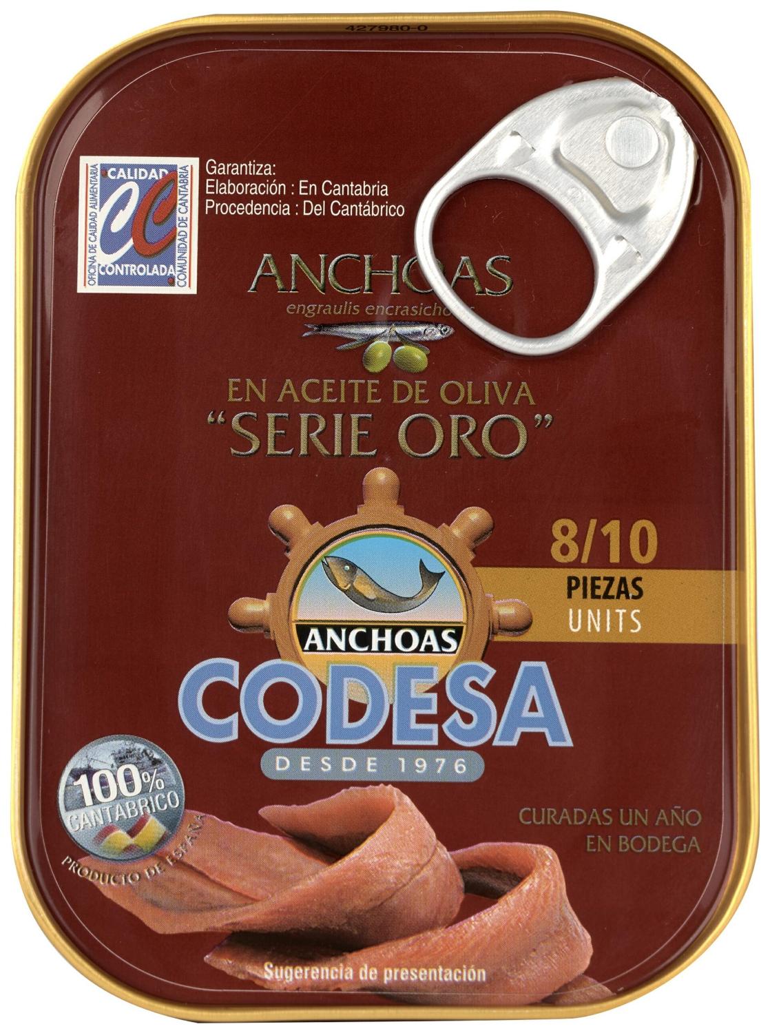 anchoas a/oliva  codesa 85gr 1/6 lin